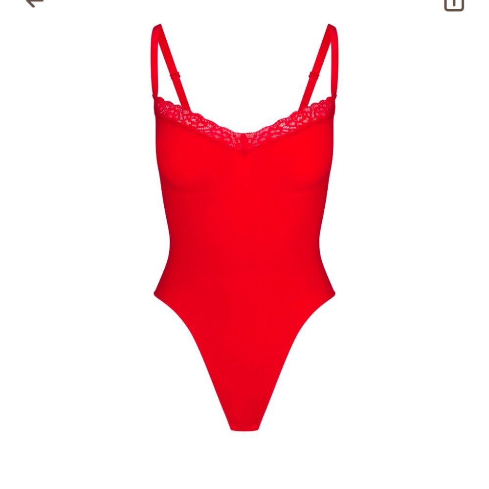 Skims sculpt lace bodysuit